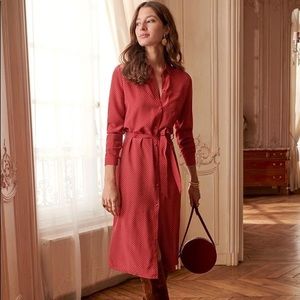 Sézane Lexie Dress in Raspberry 36/4